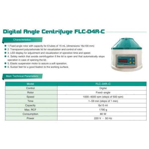 Centrífuga Angular Digital (6 x 15ml) - Image 4